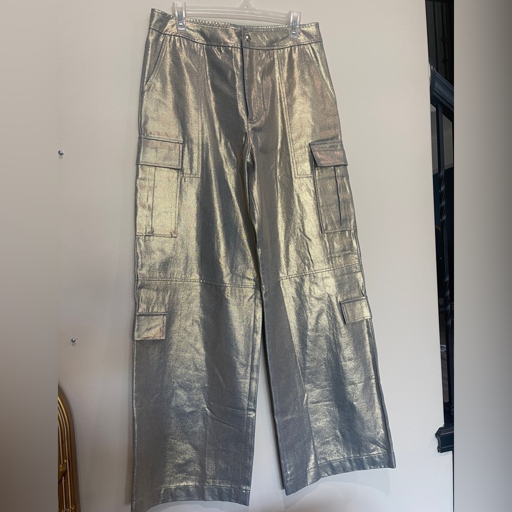 NWT shimmery  cargo pants